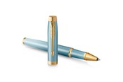 Skrive- & Tegneverktøy - Parker IM Writing Rituals Rollerball Pen | Turquoise Green Finish with Gradient | Gold Trims | Fine Point | Black Ink | Gift Box - 2203893