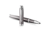 Skrive- & Tegneverktøy - Parker IM Writing Rituals Rollerball Pen | Grey Finish with Gradient | Chrome Trims | Fine Point | Black Ink | Gift Box - 2203897