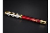 Skrive- & Tegneverktøy - Parker | Arnold Palmer Signature Edition Fountain Pen Red Lacquer with Gold Cap & Trims Fine Solid Gold Nib Black Ink and Convertor - 2204538