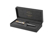Skrive- & Tegneverktøy - Parker Sonnet Intrerpid Journeys Collection Fountain Pen Ancient China Edition Grey Lacquer with Solid Silver Cap & Gold Trims Medium Solid Gold Nib Gift Box - 2207187