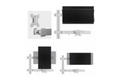 Skjermholder - StarTech.com Six-Monitor Desk Mount w/ Crossbar Up To 32" Screens/17.6lb mounting kit - for 6 LCD displays - column dual - white - 6-MONITOR-ARM-A