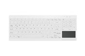 Tastatur - Cherry Medical AK-C7412F - keyboard - compact compact - with touchpad - QWERTY - Pan Nordic - white Input Device - Tastatur - Nordisk - Hvit - AK-C7412F-GFUS-W/NOR