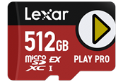 Minnekort - Lexar microSD Express PLAY Pro - 900MB/s - 512GB - LMSXPS0512G-BNNNG