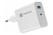 Mobil - Adaptere og ladere - Natec Ribera power adapter - GaN - USB 24 pin USB-C - 65 Watt - NUC-2144
