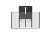 Veggmontering, AV-braketter & AV-møbler - Deltaco OFFICE Manual Height-Adjustable Display Wall Mount - Max 65 kg - recommended for 74" - ARM-0800