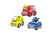 Babyleker - PLAY - Emergency Vehicles with Figures Playset 6pcs - 9449