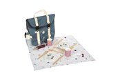 Babyleker - Small Foot - Backpack with Wooden Picnic Tasty Playset 14pcs. - 12539