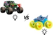 Leketøysbil - Monster Jam 1:43 Glowing Light 2 Pack - 6071482