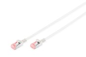 Nettverkskabel - DIGITUS CAT 6 U-FTP Slim Patch Cord - 10m - Grå - 10m - DK-1624-100S