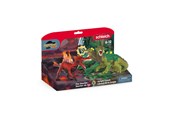 Schleich - Schleich Fire Saurian vs. Jungle Lizard - 70834