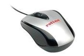 Mus - Roline - mouse - USB - black silver - Mus - Optisk - 3 knapper - Sølv - 21.15.1313