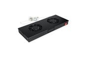 Rackskap - Roline - rack fan - 2 fans with thermostat - 1U - 26.21.0271