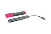 USB-hub - Roline USB 3.2 Gen 1 Hub USB-hub - USB 3.2 - 4 porter - Grå - 14.02.5052