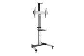 Veggmontering, AV-braketter & AV-møbler - Roline stand - for LCD display - silver - Max 50 kg - recommended for 70" - 17.03.1260