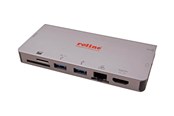 Dokkingstasjon - Roline - docking station - USB-C 3.2 - VGA HDMI - 1GbE - 12.02.1022
