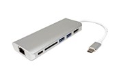 Dokkingstasjon - Roline - docking station - USB-C 3.1 - 1GbE - 12.02.1037