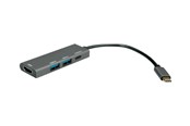 Dokkingstasjon - Roline - docking station - USB-C 3.2 - HDMI - 12.02.1119