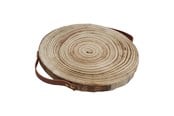 Arts & Crafts - Tilbehør - Playwood - Decoration Tree Disc Paulownia Wood with Leather Handles - sl1187