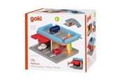 Leketøysbil - Goki - Wooden City Parking Garage 4 parts. - 53802