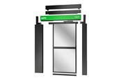 Rackskap - APC NetShelter - rack cooling system aisle containment sliding door - single - NSAC2402