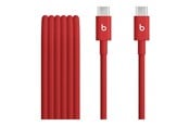 USB - Apple Beats USB-C to USB-C Woven Cable (1.5 m / 5 ft) – Rapid Red - MDGF4ZM/A