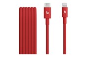 USB - Apple Beats USB-C to Lightning Woven Cable (1.5 m / 5 ft.) – Rapid Red - MFEH4ZM/A