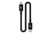 USB - Apple Beats USB‑C to USB‑C Woven Short Cable (20 cm / 8 in.) – Bolt Black - MEQ94ZM/A