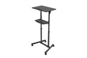 Flatskjerm-TV tilbehør - Gembird Mobile lecture desk with caster wheels black - TVS-DESK-01-BK