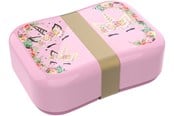 Skoleutstyr - Euromic UNICORN FLOWERS lunch box w/strap 18 x 13 x 6 cm - 090208727-21000346