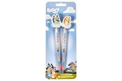 Skrive- & Tegneverktøy - Euromic Bluey 2-pack pencils w/2 eraser toppers - triangular pencils unsharpened each with eraser topper packed on blistercard w/eurohole CE & 0-3 years pictogram - 048207002
