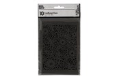 Arts & Crafts - Tilbehør - Creativ Company - Patterned Cardboard Black 10 pcs. - 216912