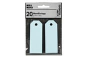 Papir, Fotopapir & Etiketter - Creativ Company - Manila Labels Light Blue 20 pcs. - 234018