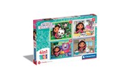 Puslespill - Clementoni Gabby’s Dollhouse 4-in-1 Super Colour Puzzles (12/16/20/24) - 21524