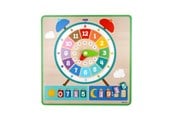 Babyleker - Barbo Toys Wacky Wonders - Wooden Clock Board (INT) - 6304