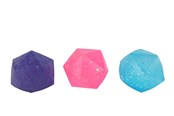 Små gaver til barn - Pocket Money Squeeze Sugar Glitter Diamond ball 6cm assorted - 621850