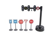 Små gaver til barn - Pocket Money Traffic light with L/S and traffic signs - 570471