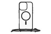 Mobil - Deksel og etui - OtterBox React Necklace MagSafe Apple iPhone 16 Pro Max Black Crystal - clear/black - 77-96836