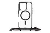 Mobil - Deksel og etui - OtterBox React Necklace MagSafe Apple iPhone 16 Pro Black Crystal - clear/black - 77-96830