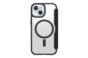 Mobil - Deksel og etui - OtterBox React Folio MagSafe Apple iPhone 16e/15/14/13 Black Crystal - clear/black - 77-97827