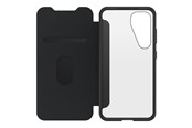 Mobil - Deksel og etui - OtterBox React Folio Samsung Galaxy S25 Black Crystal - clear/black - 77-97829