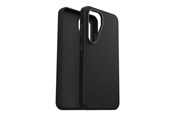 Mobil - Deksel og etui - OtterBox Symmetry Cactus Leather Samsung Galaxy S25 Noir Ash - black - 77-97385