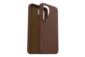 Mobil - Deksel og etui - OtterBox Symmetry Cactus Leather Samsung Galaxy S25 Rich Adove - brown - 77-97387