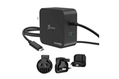 Mobil - Adaptere og ladere - j5create 102W GaN PD USB-C 2-Port Charger with Changeable AC Plugs - JUP25102V-N