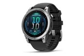 Smartklokke, Smartwatch & Sportsklokke - Garmin fēnix E - stainless steel - sport watch with band - black - 16 GB - 010-03025-00