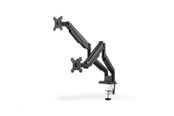 Skjermholder - DIGITUS DA-90395 stand - adjustable dual arms - for 2 LCD displays - matte black - DA-90395