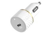 Mobil - Adaptere og ladere - OtterBox Car Charger Bundle USB C 18W USB PD + USB C-Lightning Cable 1M White - 78-52697