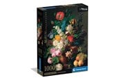 Puslespill - Clementoni Louvre - Jan Frans van Dael - Vase of Flowers Grapes and Peaches (1000) - 39970