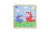 Babyleker - Barbo Toys Peppa Pig - Wooden Puzzle - Dino DressUp - 9032