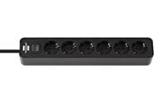 Strømkabel (ekstern) - Brennenstuhl Ecolor Extension Lead 6-Way - 1.5 m - 1153260000