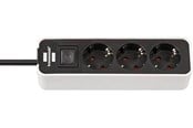 Strømkabel (ekstern) - Brennenstuhl Ecolor Power Strip Socket 3-Way - 1.5 m - 1153230020